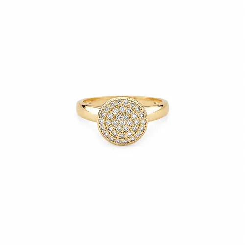 ANEL SOL DOURADO BANHADO A OURO 18K