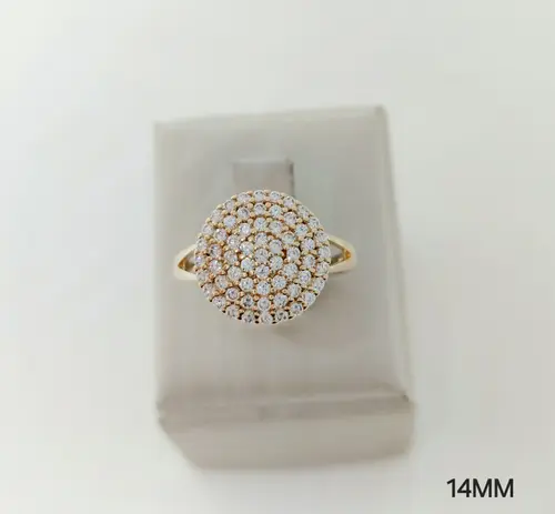 ANEL ASTRO REAL BANHADO A OURO 18K