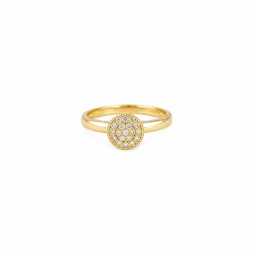 ANEL SOL DOURADO BANHADO A OURO 18K