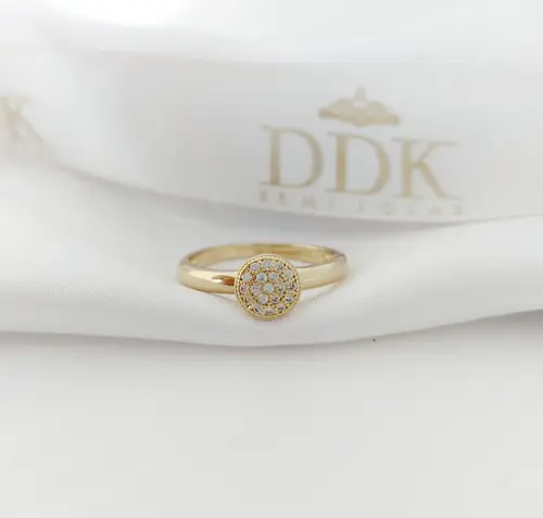 ANEL SOL DOURADO BANHADO A OURO 18K