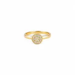 ANEL SOL DOURADO BANHADO A OURO 18K