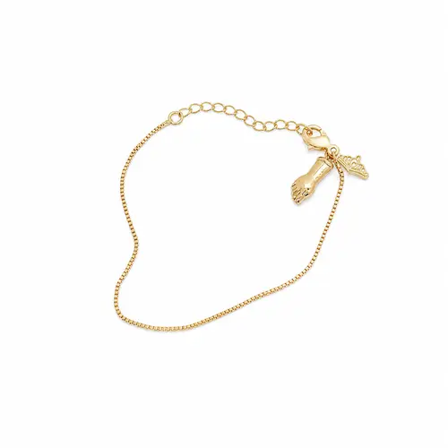 PULSEIRA INFANTIL PEZINHO DE OURO BANHADO A OURO 18K