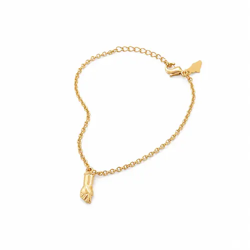 PULSEIRA INFANTIL PÉZINHO DE OURO BANHADO A OURO 18K