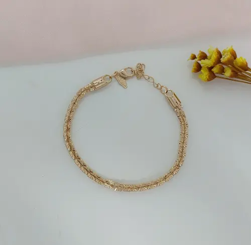 PULSEIRA RIVIERA DIAMOND BANHADA A OURO 18K
