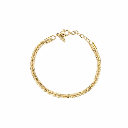 PULSEIRA RIVIERA DIAMOND BANHADA A OURO 18K