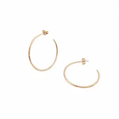 ARGOLA FIO G BANHADA A OURO 18K