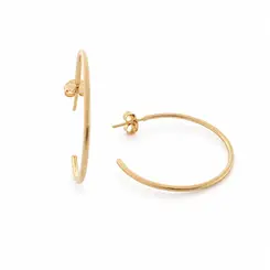 ARGOLA ESSENCIA BANHADA A OURO 18K