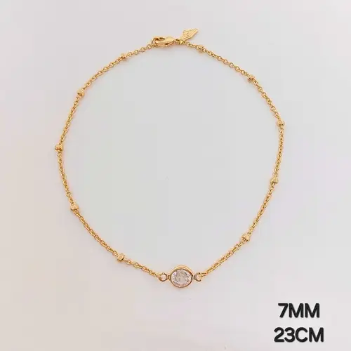 Tornozeleira Aurora Banhada a Ouro 18K