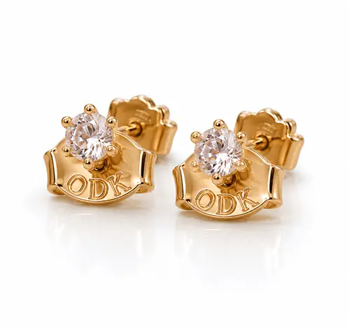 BRINCO PONTO DE LUZ PP BANHADO A OURO 18K