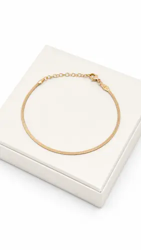 PULSEIRA FLAT GOLD BANHADA A OURO 18K