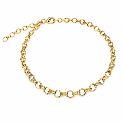 CHOKER ELOS MINIMALISTA BANHADA A OURO 18K