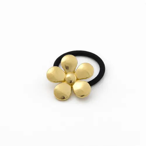 ELÁSTICO GOLDEN FLOWER BANHADO A OURO 18K