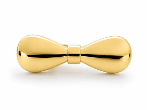 BICO DE PATO LAÇO MODERNO GLOW BANHADO A OURO 18K
