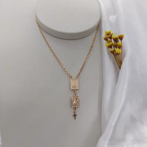 ESCAPULARIO BANHADO A OURO 18K