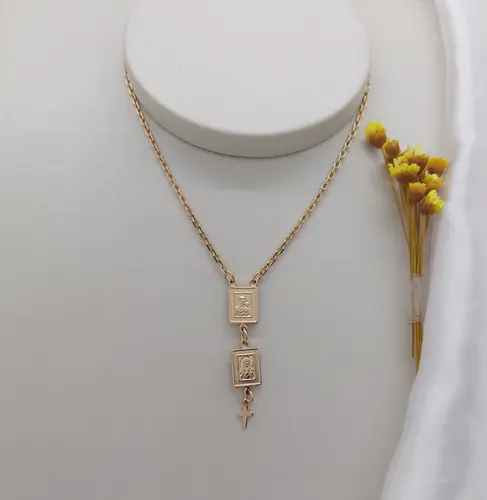 ESCAPULARIO BANHADO A OURO 18K