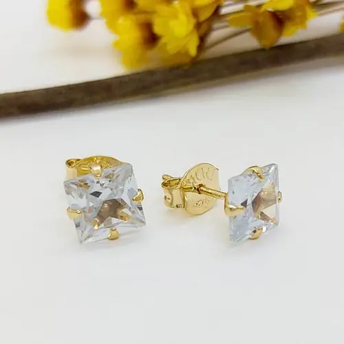 Brinco Clássico Lux Banhado a Ouro 18K