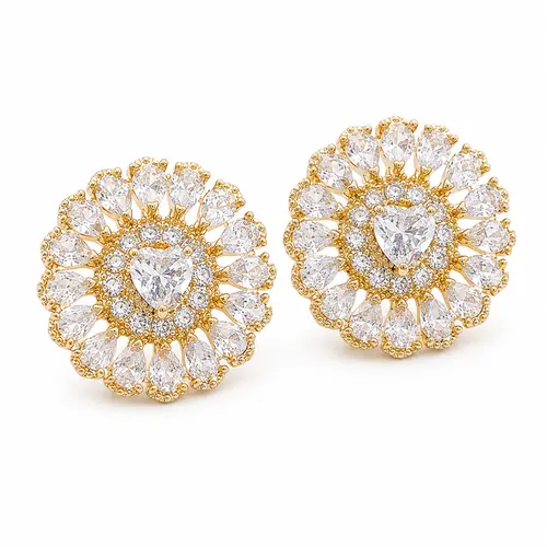 BRINCO ROYAL HEART BANHADO A OURO 18K