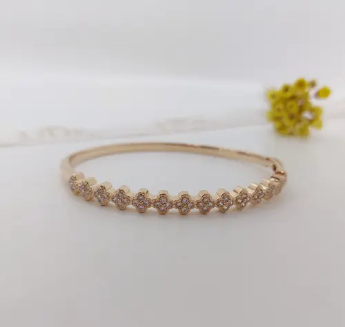 BRACELETE CLOVER SHINE BANHADO A OURO 18K