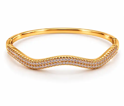 BRACELETE INFINITY GLOW GOLD BANHADO A OURO 18K