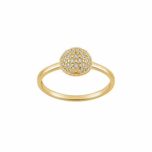 ANEL CHUVEIRO DE BRILHO BANHADO A OURO 18K