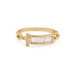 ANEL FECHO DE LUZ BANHADO A OURO 18K