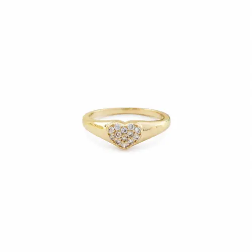 ANEL ENCANTO DE AMOR BANHADO A OURO 18K