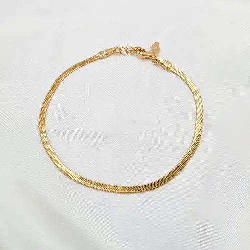 PULSEIRA ELEGANCE SNAKE BANHADA A OURO 18K