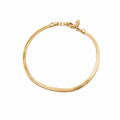 PULSEIRA ELEGANCE SNAKE BANHADA A OURO 18K