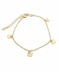 PULSEIRA CORAÇÃO ESSENZA BANHADA A OURO 18K