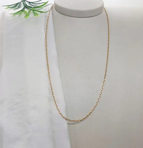 CORRENTE MASCULINA BANHADA A OURO 18K