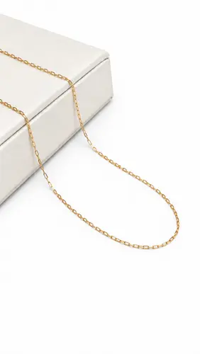CORRENTE MASCULINA BANHADA A OURO 18K