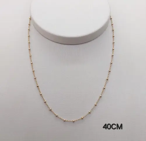 CHOKER GOLDEN DOTS BANHADA A OURO 18K