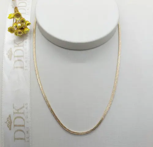 CHOKER PLUS SIZE GOLD BANHADA A OURO 18K