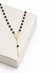 COLAR ROSARIO GRACE BANHADA A OURO 18K