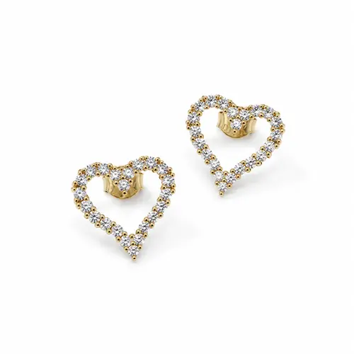 BRINCO FINE HEART BANHADO A OURO 18K