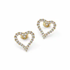 BRINCO FINE HEART BANHADO A OURO 18K