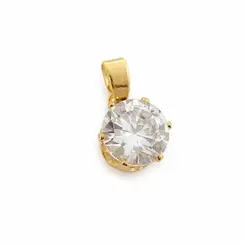 PINGENTE PONTO DE LUZ P BANHADO A OURO 18K