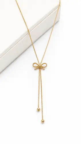 COLAR LAÇO LUMIERE BANHADO A OURO 18K