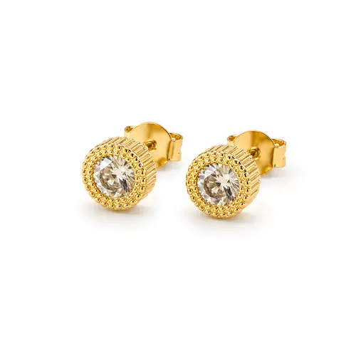 BRINCO CRYSTAL ROYALE BANHADO A OURO 18K