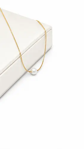 CHOKER PÉROLA ESSENCE GOLD BANHADA A OURO 18K