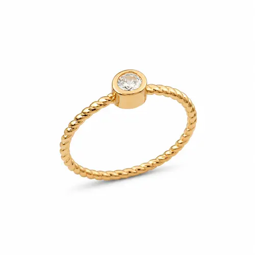 ANEL AURORA BANHADO A OURO 18K