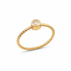 ANEL AURORA BANHADO A OURO 18K