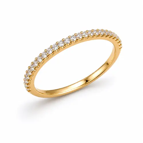 ANEL APARADOR ETERNAL SHINE BANHADO A OURO 18K