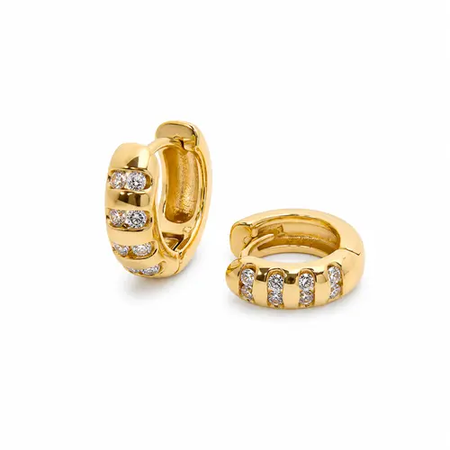 ARGOLA LUXE SHINE M BANHADA A OURO 18K