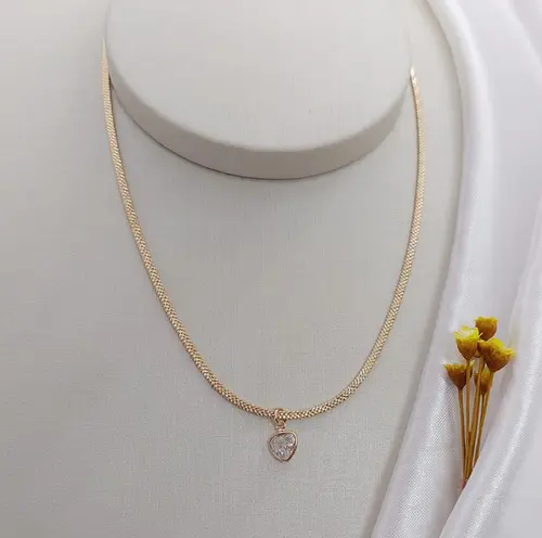 CHOKER LOVE LUXE BANHADO A OURO 18K