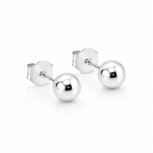 BRINCO BOLA MINIMAL G BANHADO A PRATA925