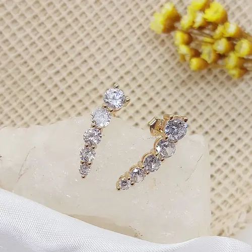 BRINCO SANTORINE BANHADO A OURO 18K
