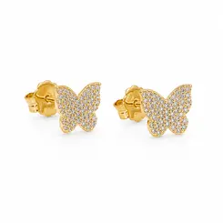 BRINCO JARDIM MÁGICO BANHADO A OURO 18K
