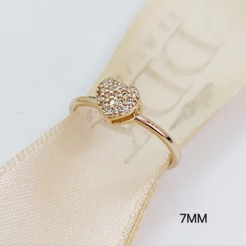 ANEL CORAÇÃO DOURÈ BANHADO A OURO 18K
