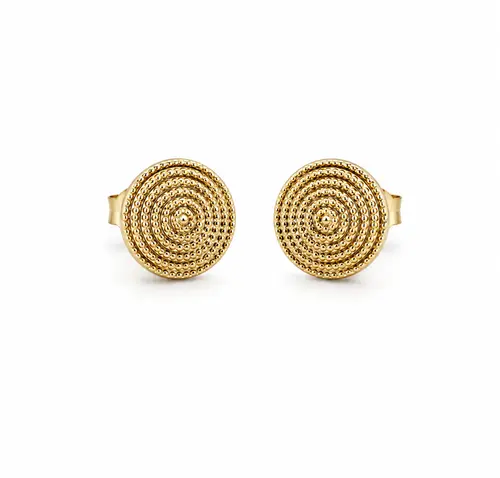 BRINCO ESPIRAL BANHADO A OURO 18K